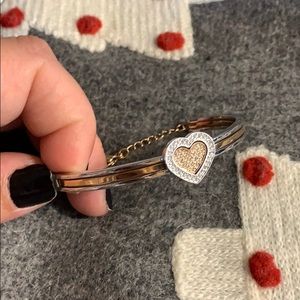 Swarovski heart bracelet